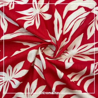 Tecido Viscose Slub Estampado Ref.:859856