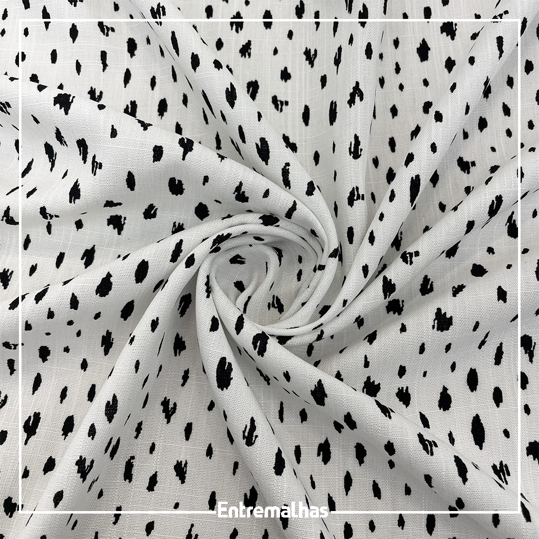 Tecido Viscose Slub Estampado Ref.:859856
