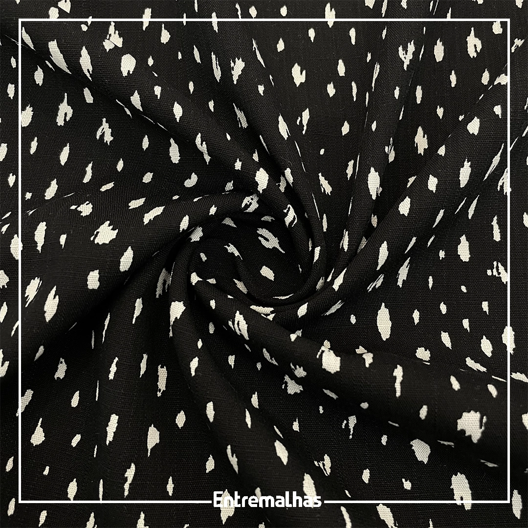 Tecido Viscose Slub Estampado Ref.:859856