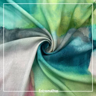 Tecido Viscose Slub Estampado Ref.:859856