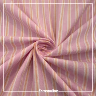 Tecido Poplin Spandex - Rosa Ref.:859956