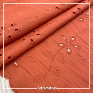 Tecido Embroidery Buzios - Laranja Ref.:859984