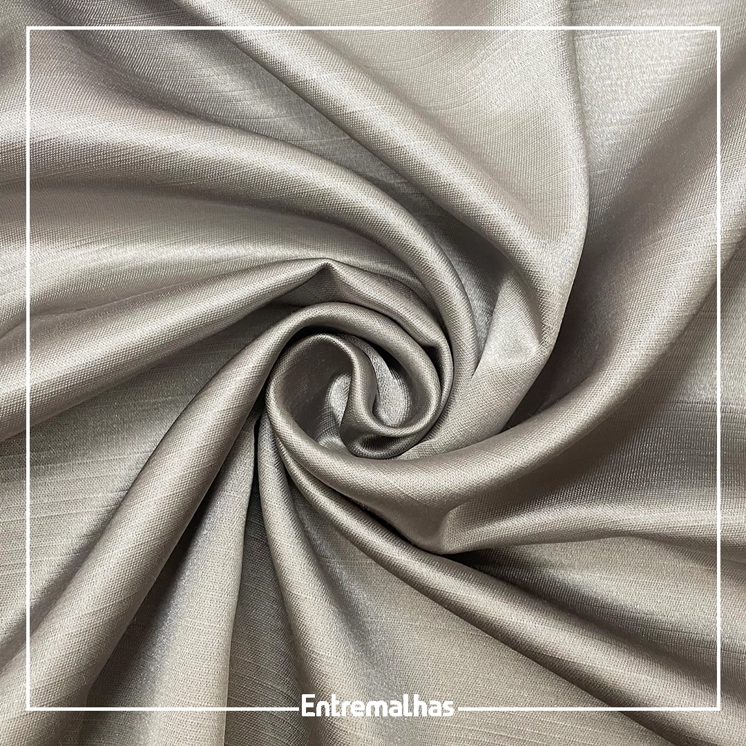 Tecido Shantung Veneza - Prata Ref.:205897