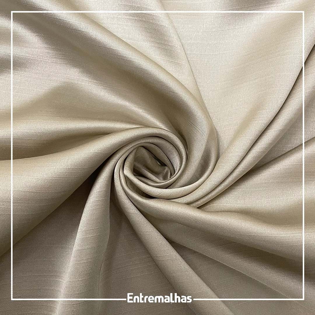 Tecido Shantung Veneza - Bege Ref.:206303