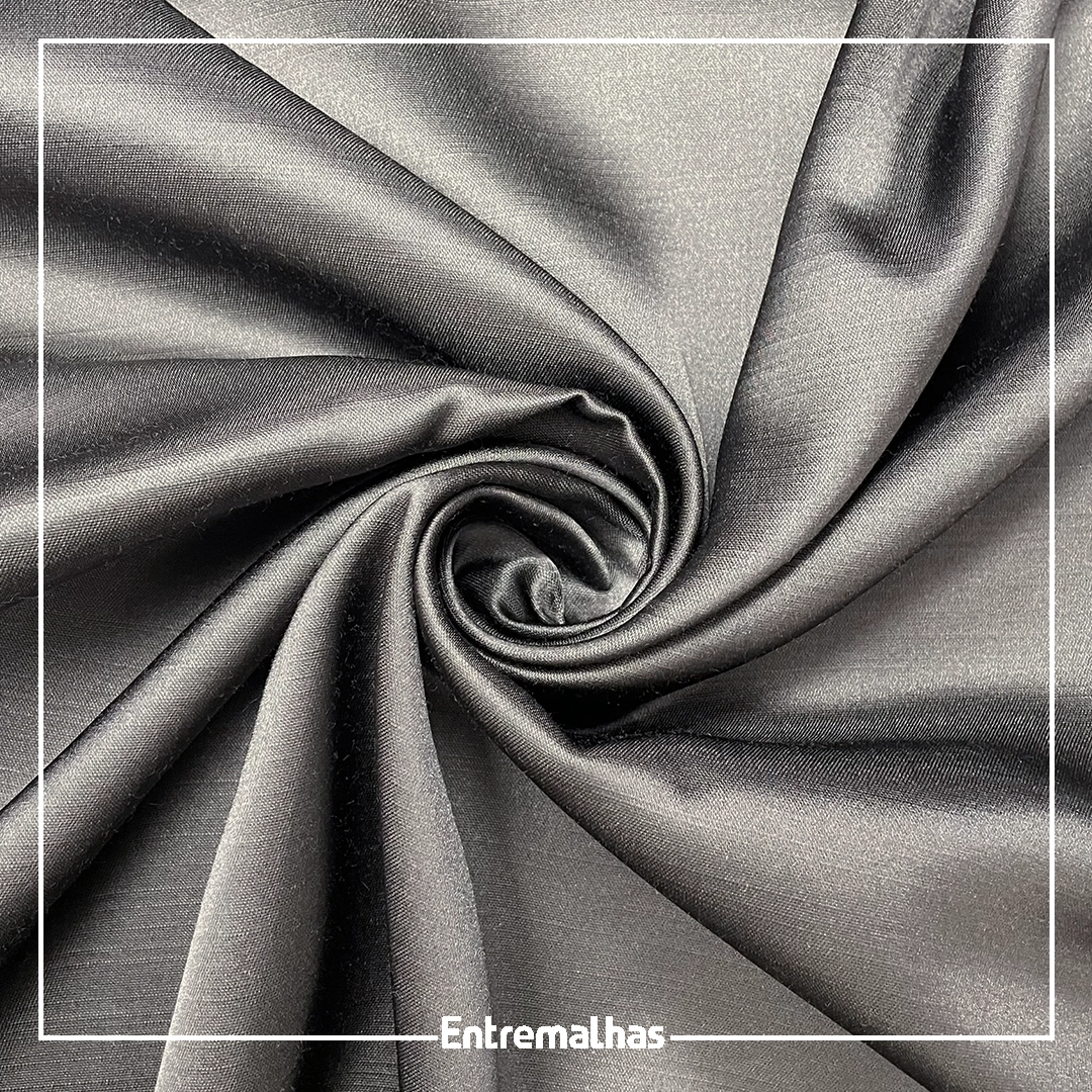 Tecido Shantung Veneza - Cinza Ref.:206304