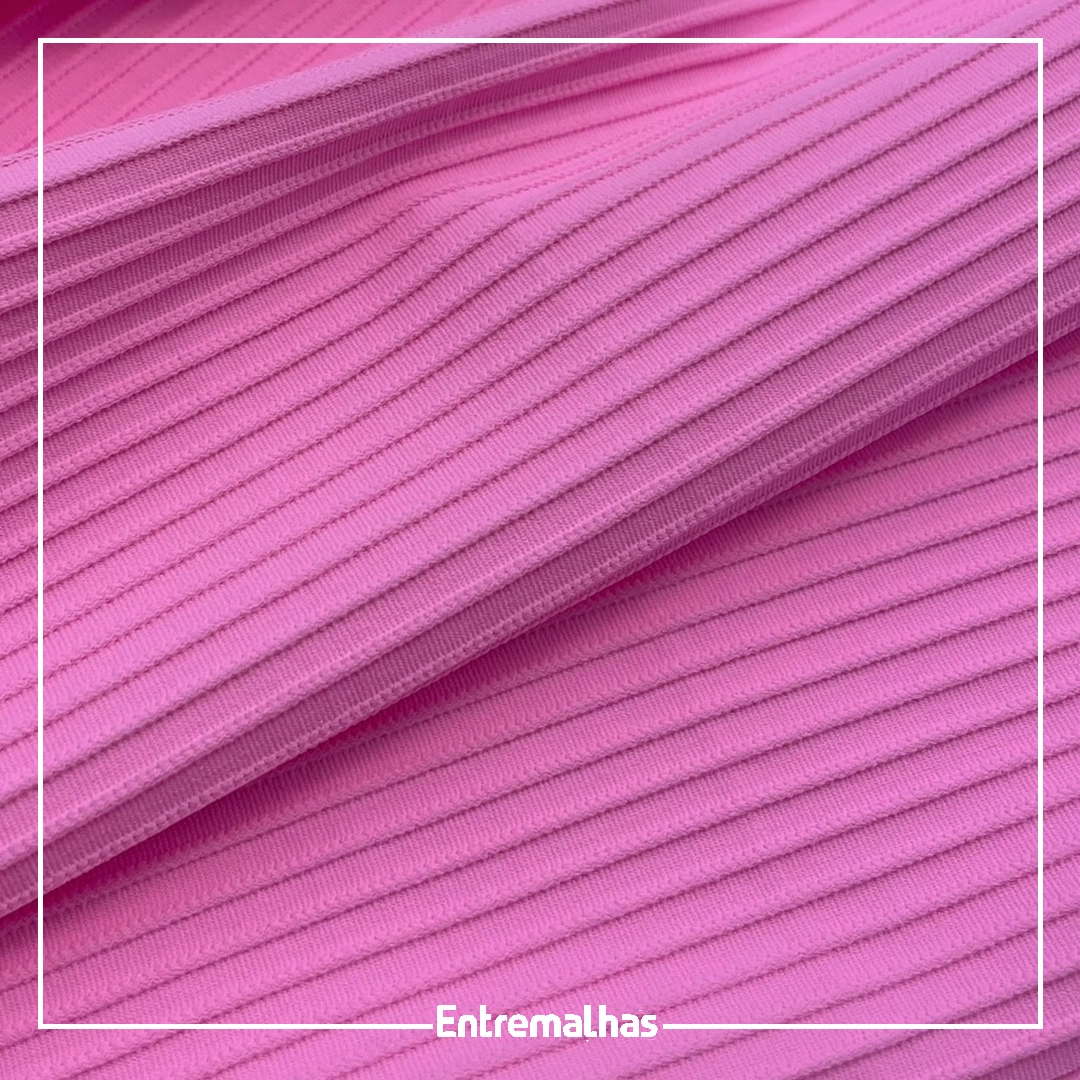 Malha Canelado Virgínia - Rosa Ref.:330044