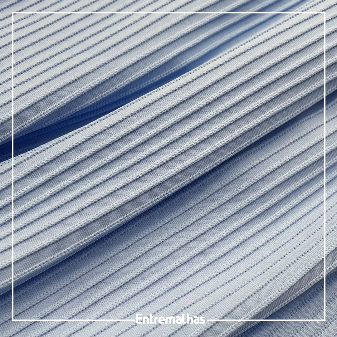 Malha Canelado Virgínia - Azul Ref.:330044