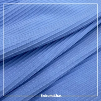 Malha Canelado Virgínia - Azul Ref.:330044