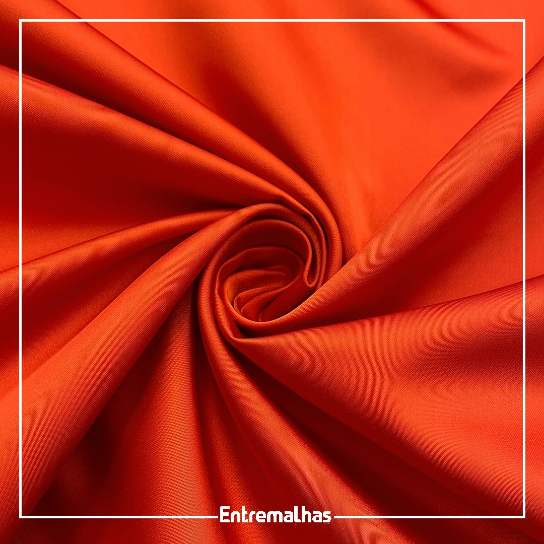 Tecido Cetim Lion - Laranja Ref.:717009