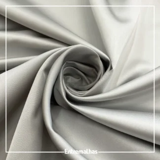 Tecido Cetim Lion - Prata Ref.:717009