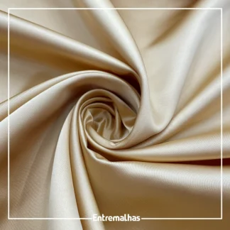 Tecido Cetim Lion - Dourado Ref.:717009