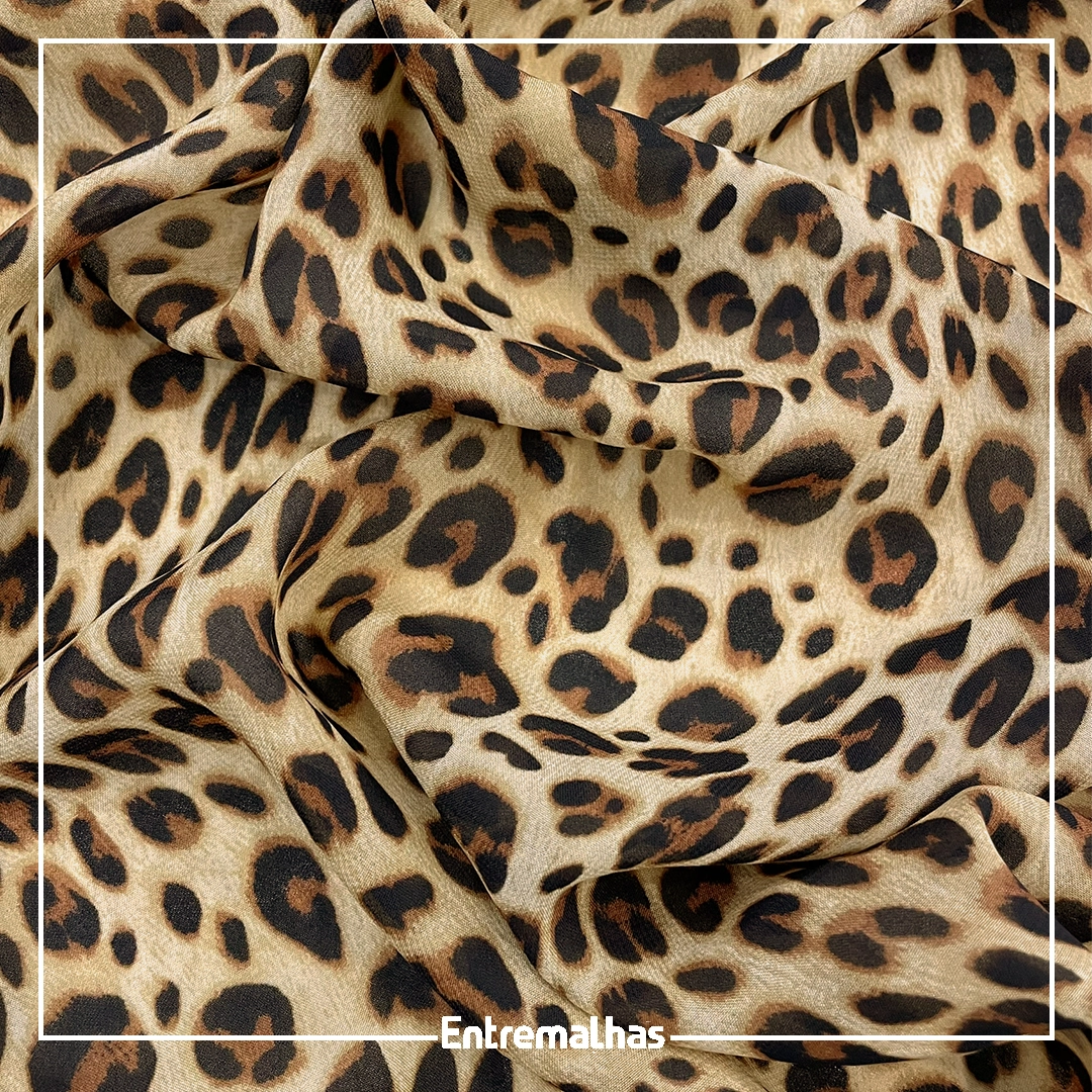 Tecido Crepe Chiffon Animal Skin Ref.:722203