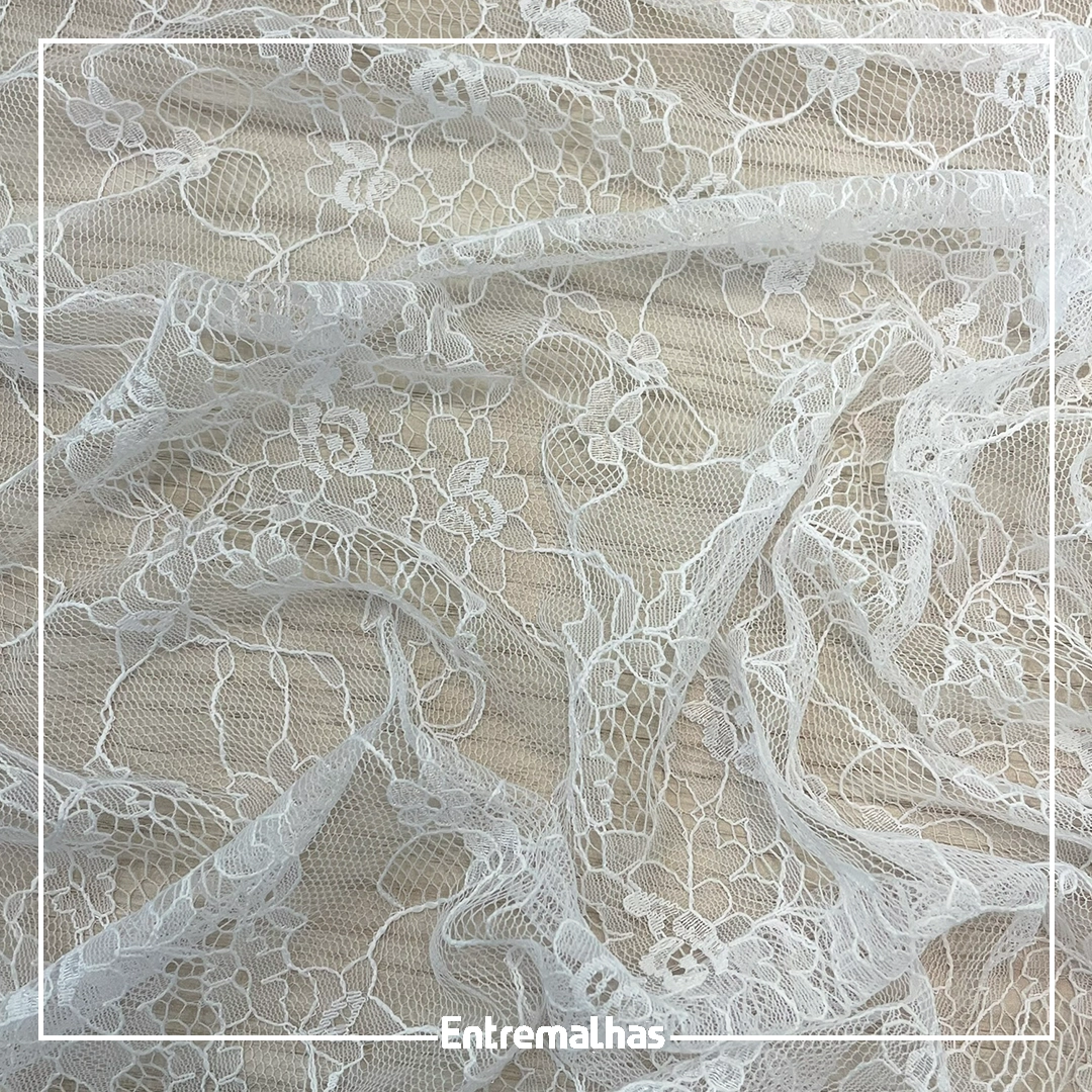 Tecido Renda Lady - Branco Ref.:814213