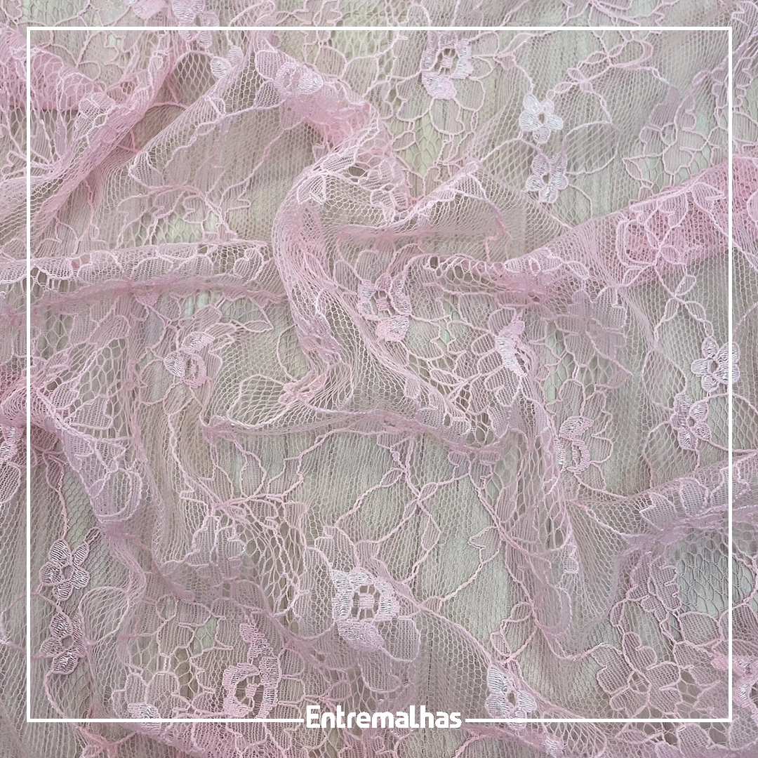 Tecido Renda Lady - Rosa Ref.:814213