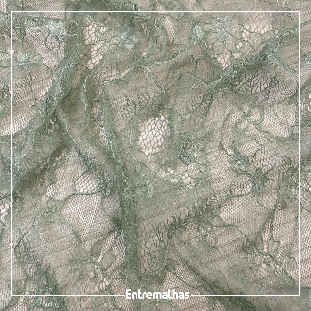 Tecido Renda Lady - Verde Ref.:814213
