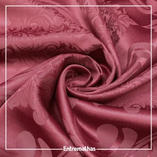 Tecido Adamaskado Jacquard Inglês - Bordô Ref.:858982