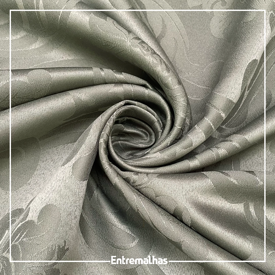 Tecido Adamaskado Jacquard Inglês - Verde Ref.:858982