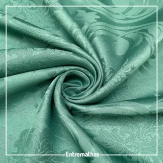 Tecido Adamaskado Jacquard Inglês - Verde Ref.:858982