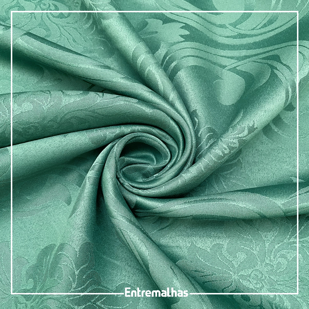 Tecido Adamaskado Jacquard Inglês - Verde Ref.:858982