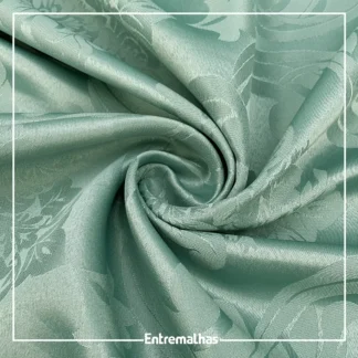 Tecido Adamaskado Jacquard Inglês - Verde Ref.:858982