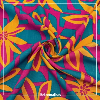Tecido Viscose Estampada Ref.:859237