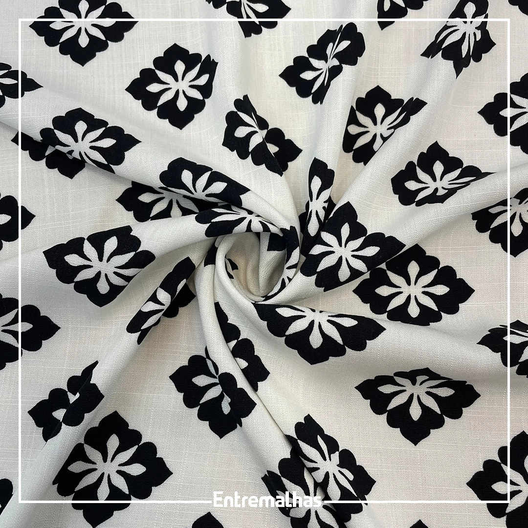 Tecido Viscose Estampada Ref.:859317