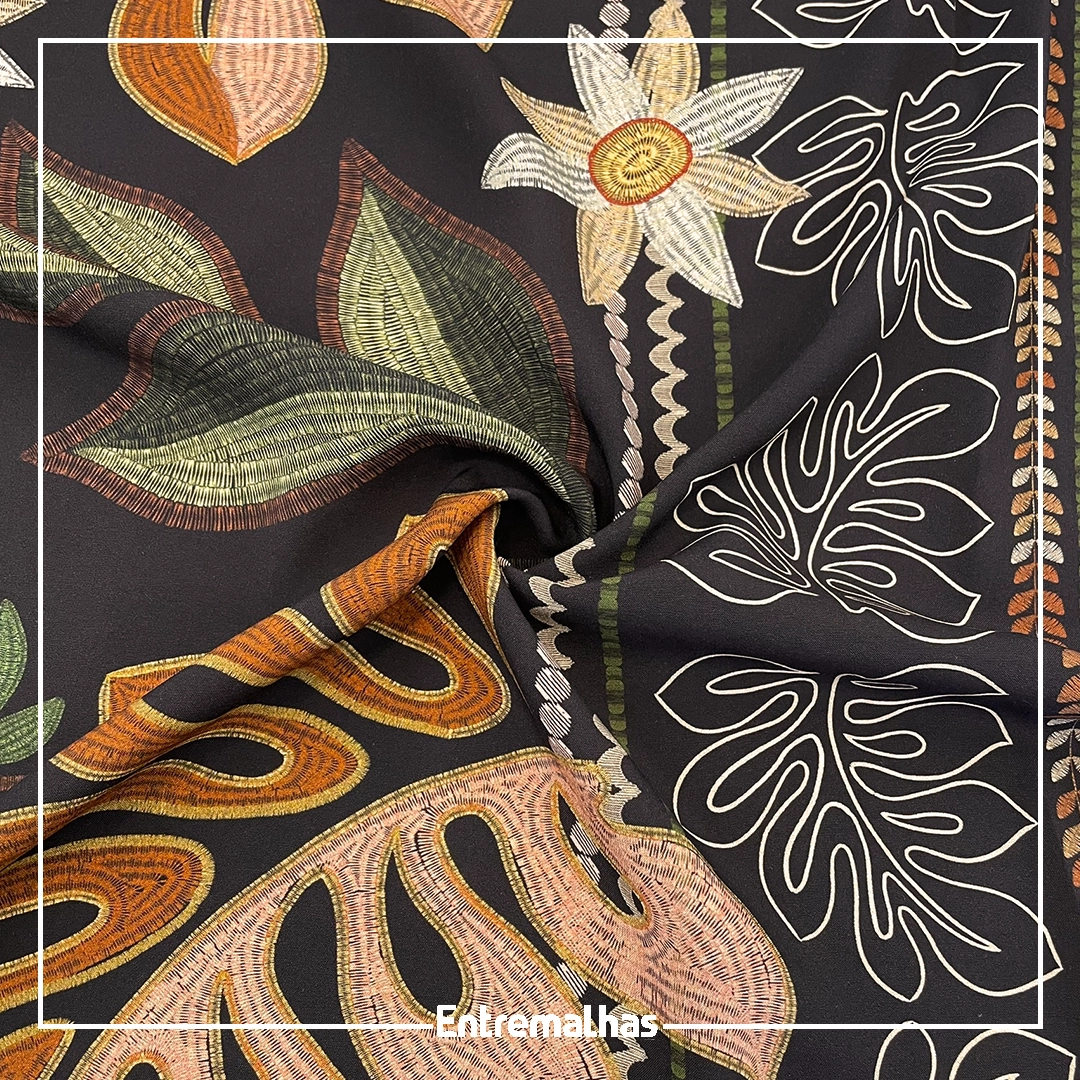 Tecido Viscose Estampa Digital Ref.:859402