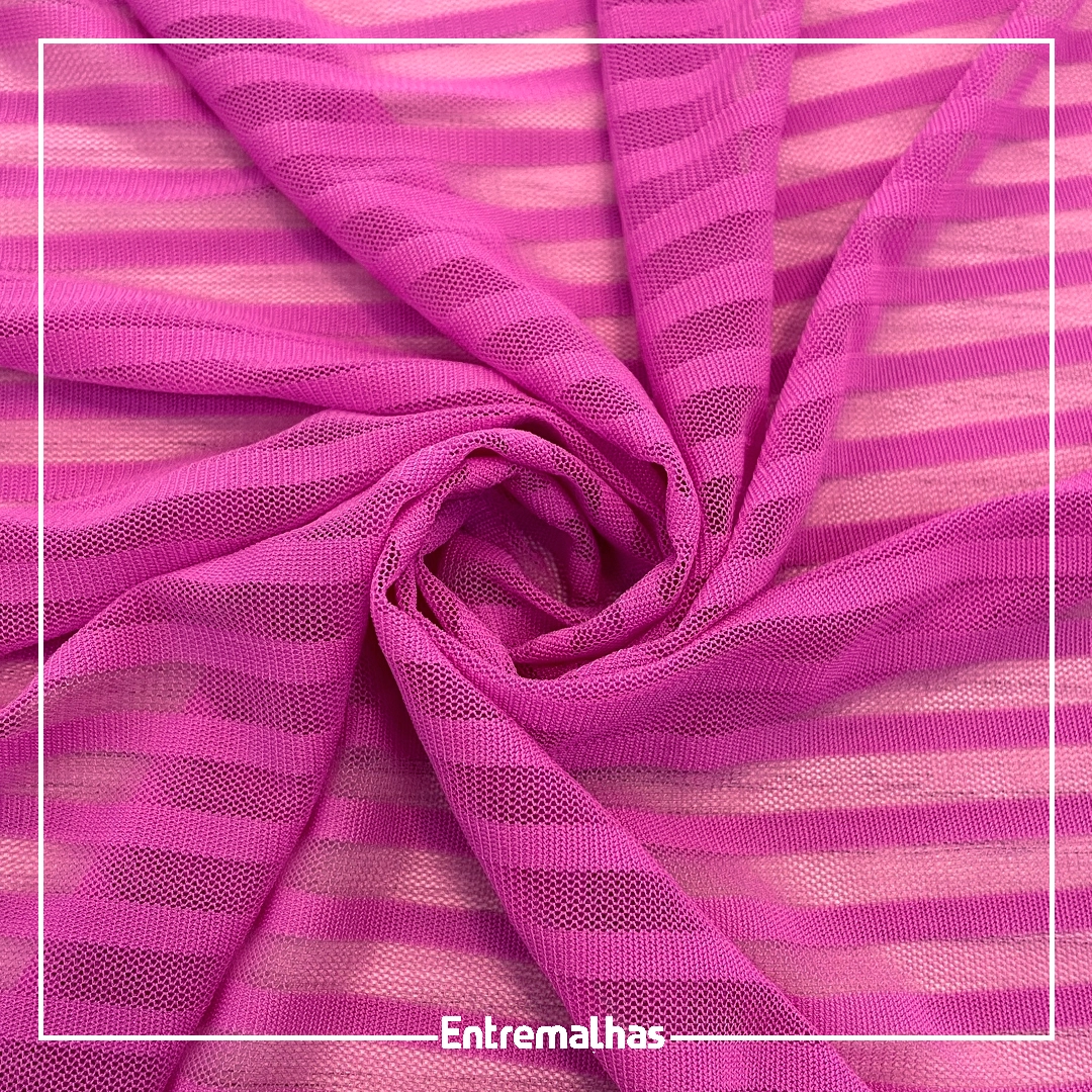 Tecido Tule Valença - Rosa Ref.:859494