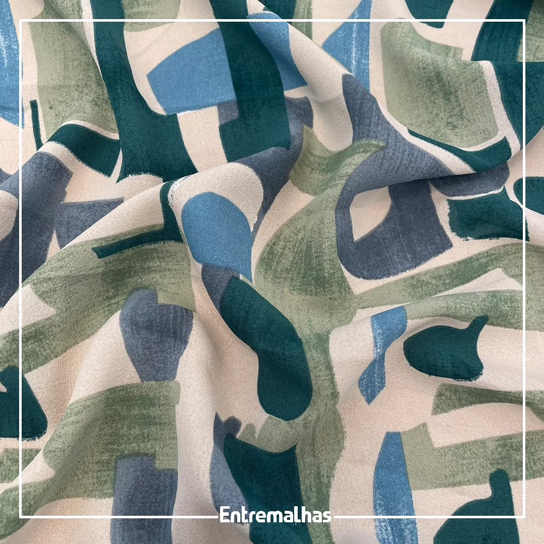 Tecido Atenas Air Flow Estampado Ref.:859729