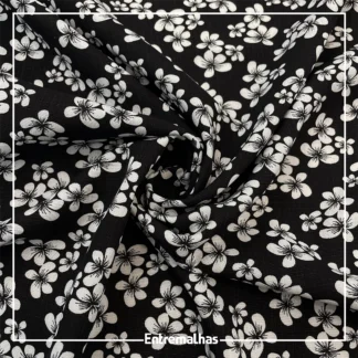 Tecido Viscose Slub Estampado Ref.:859856