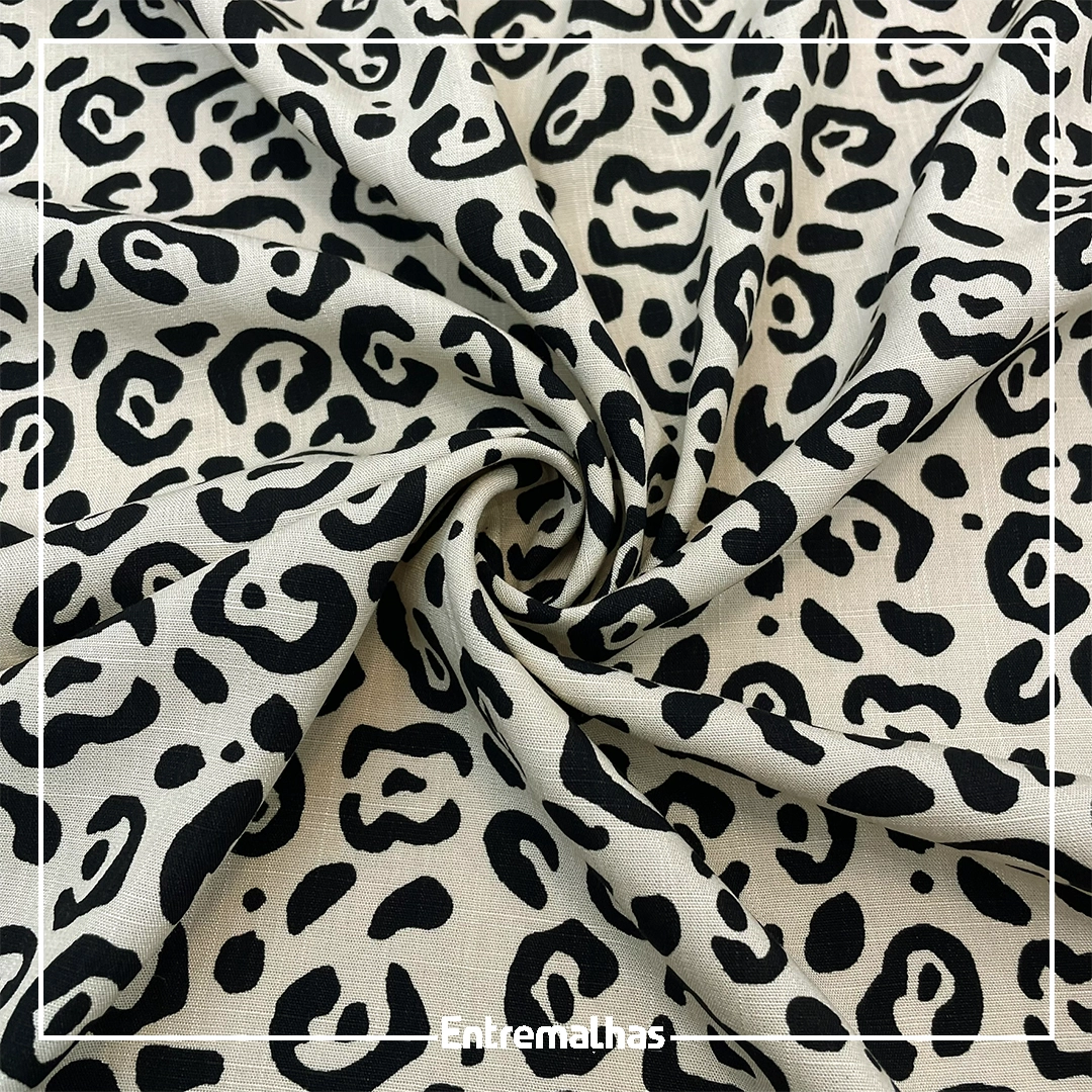 Tecido Viscose Slub Estampado Ref.:859856