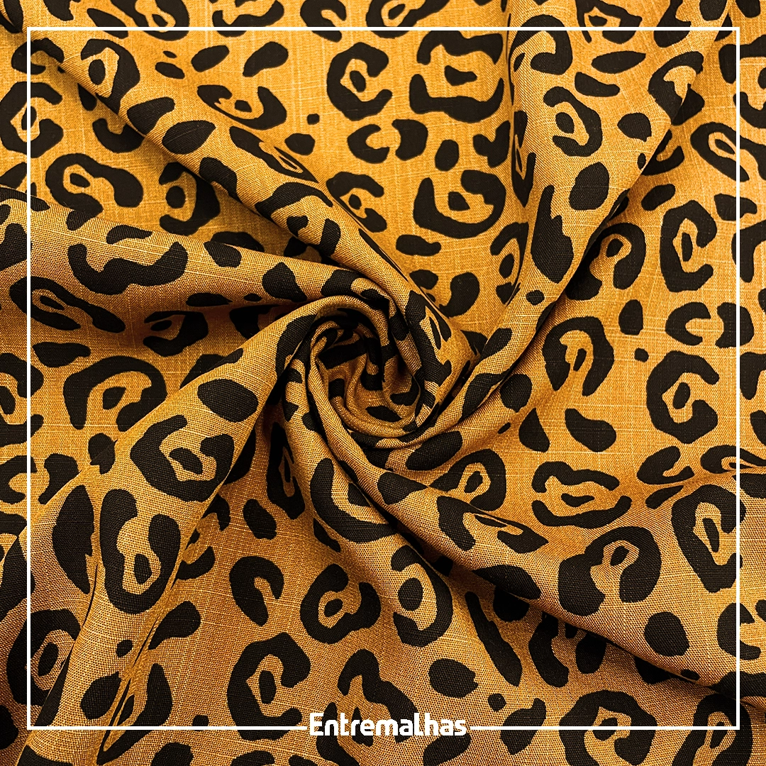 Tecido Viscose Slub Estampado Ref.:859856