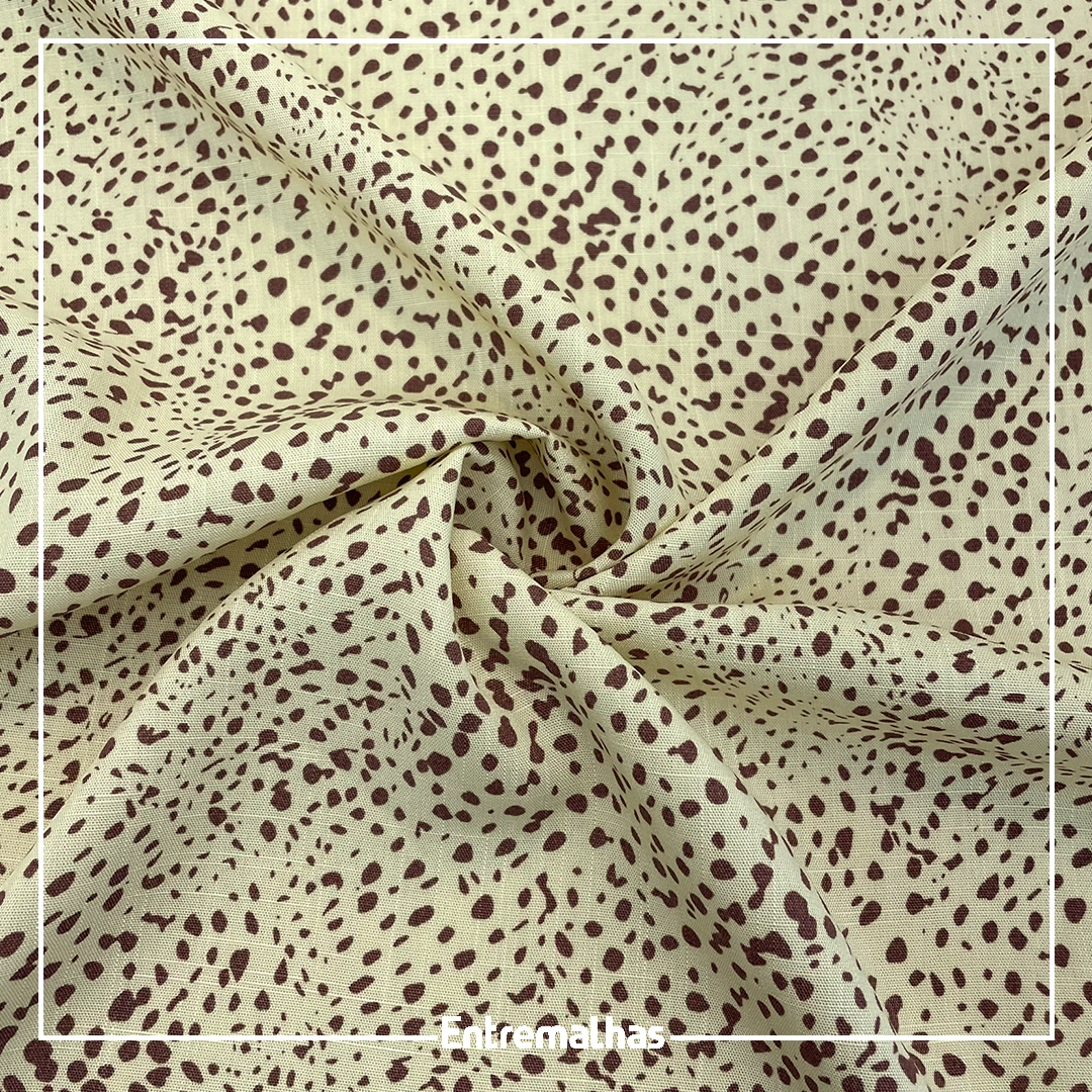 Tecido Viscose Slub Estampado Ref.:859856