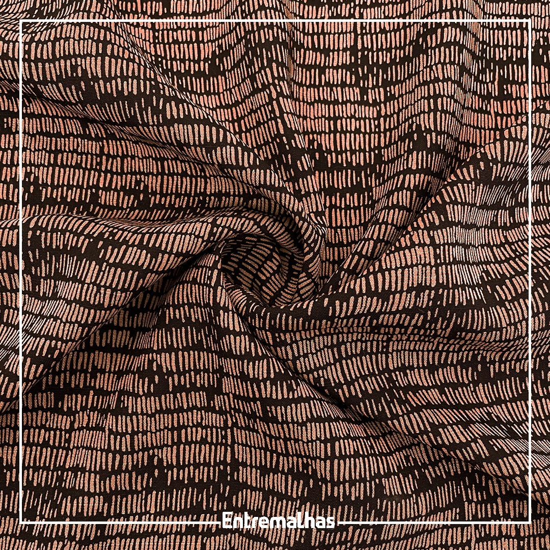 Tecido Viscose Slub Estampado Ref.:859856