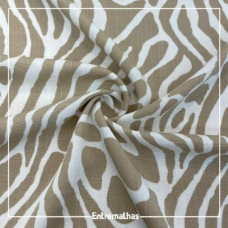 Tecido Viscose Slub Estampado Ref.:859856