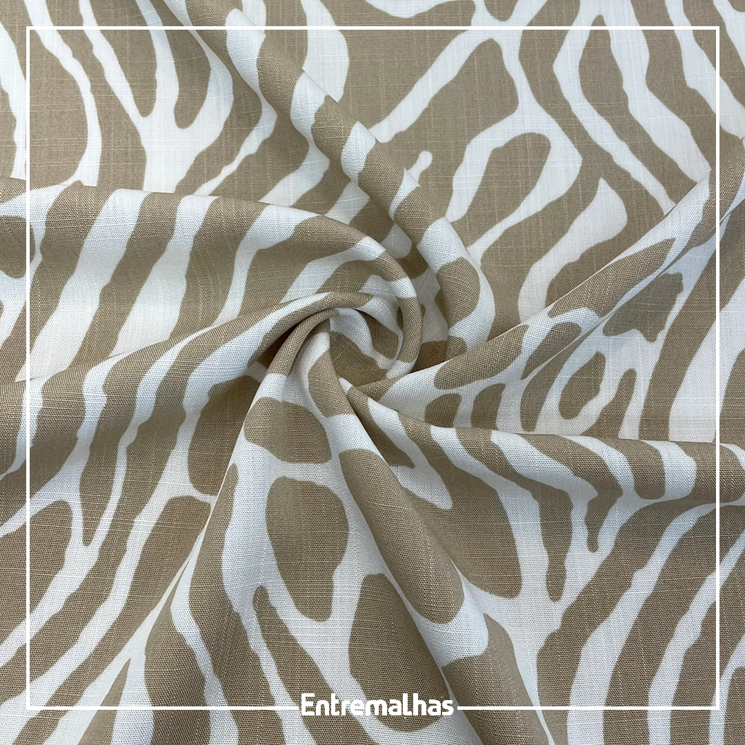 Tecido Viscose Slub Estampado Ref.:859856