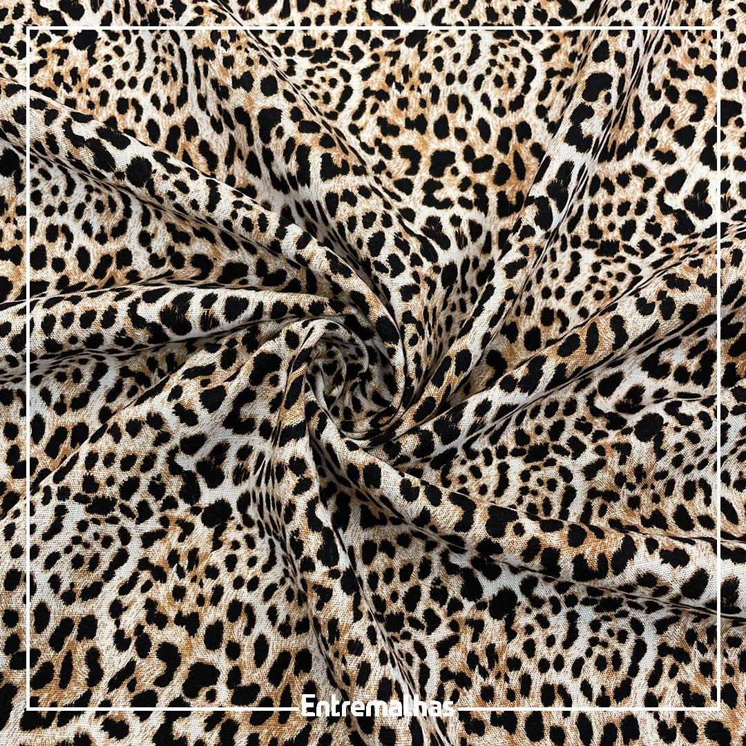 Tecido Viscose Slub Estampado Ref.:859856