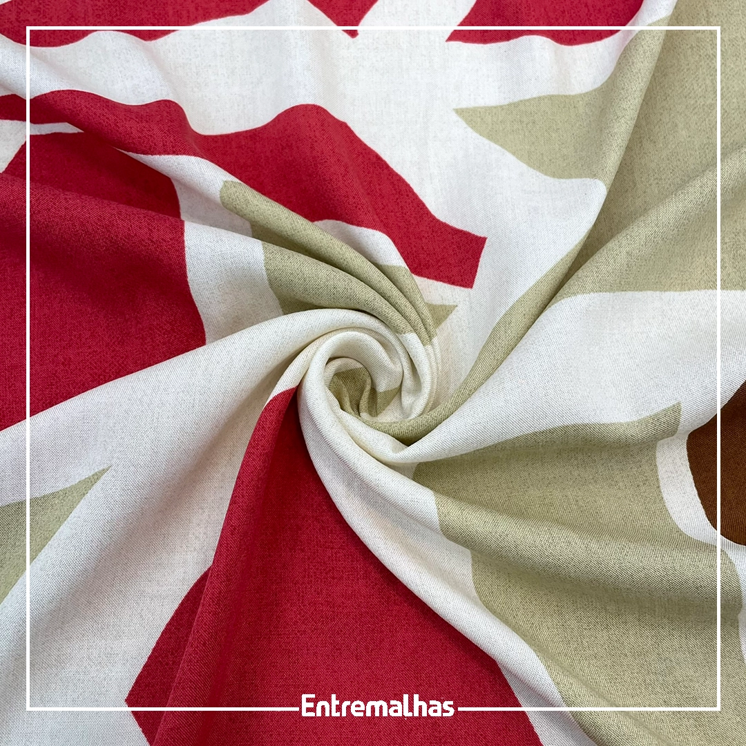 Tecido Viscose Slub Estampado Ref.:859856