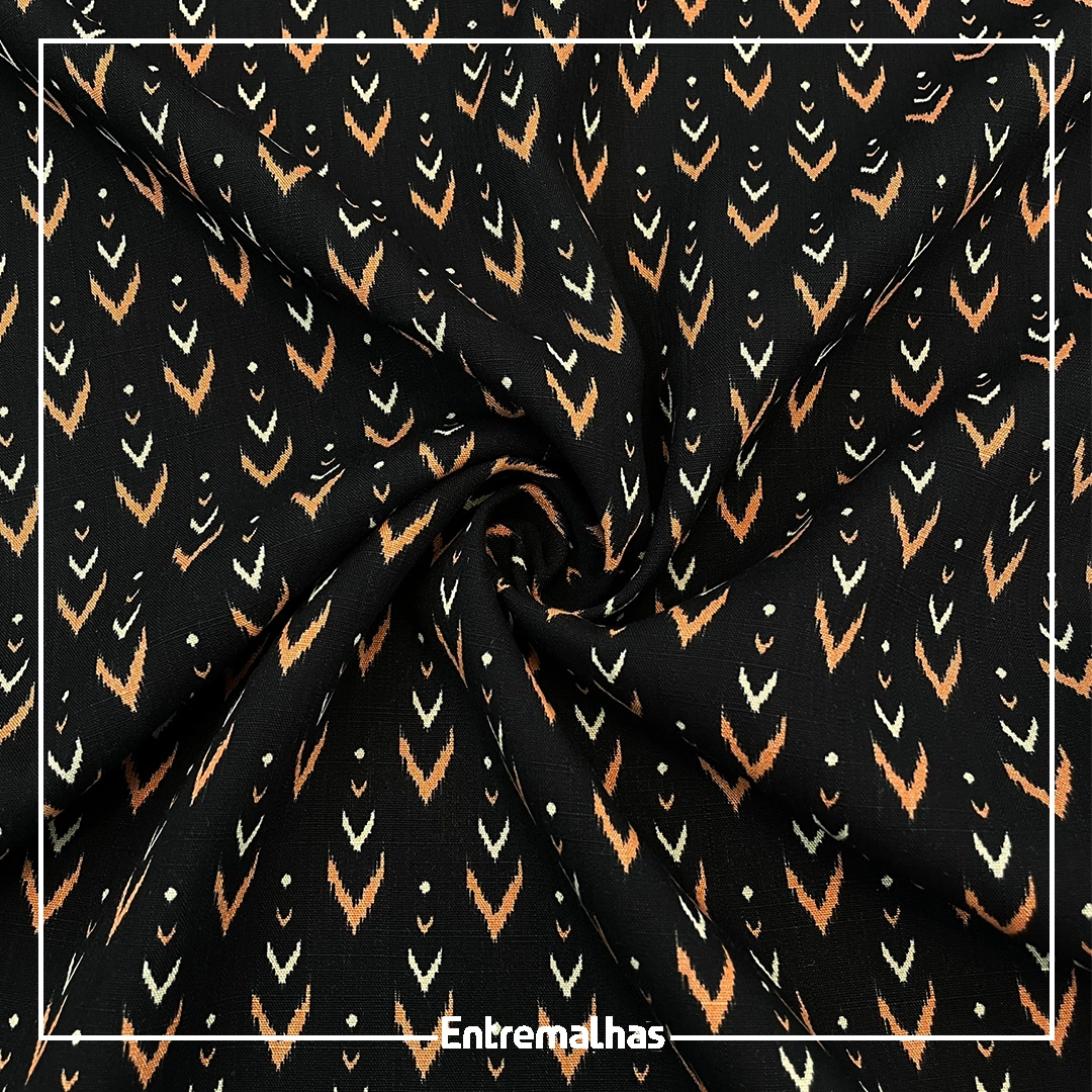 Tecido Viscose Slub Estampado Ref.:859856