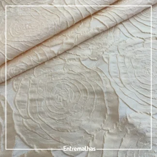 Tecido Jacquard Amaranta- Bege Ref.:860007