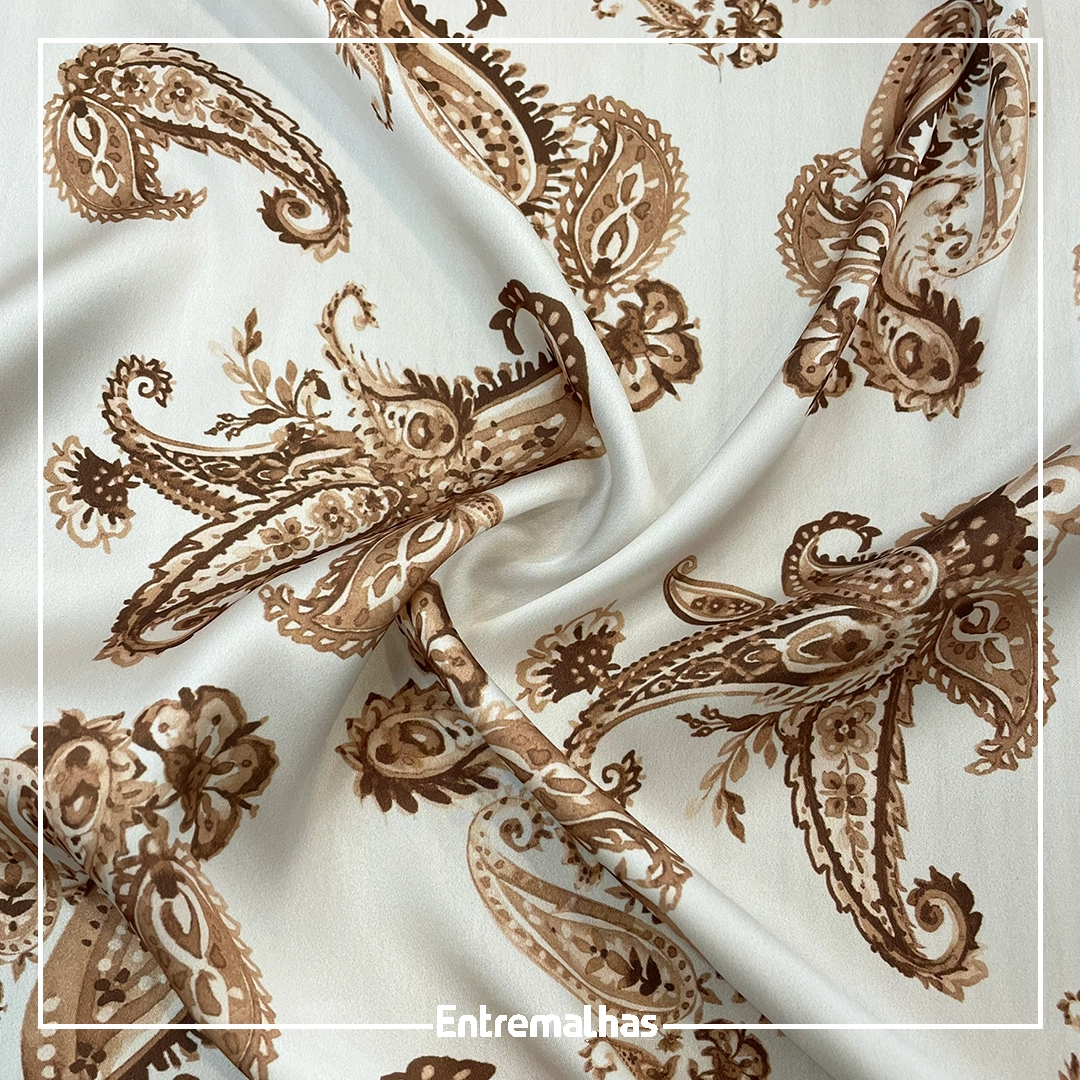 Tecido Chifon Satin Twist Estampado Ref.:860008