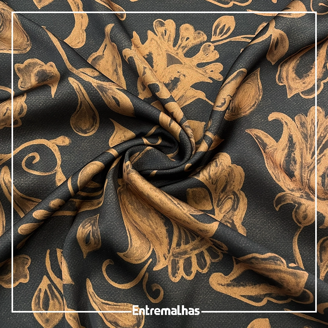 Tecido Chifon Satin Twist Estampado Ref.:860008