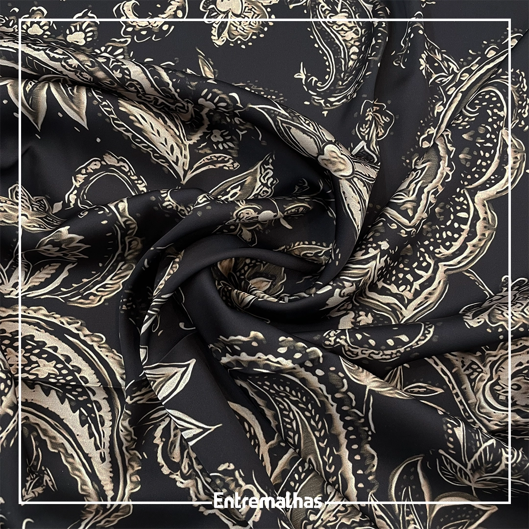 Tecido Chifon Satin Twist Estampado Ref.:860008