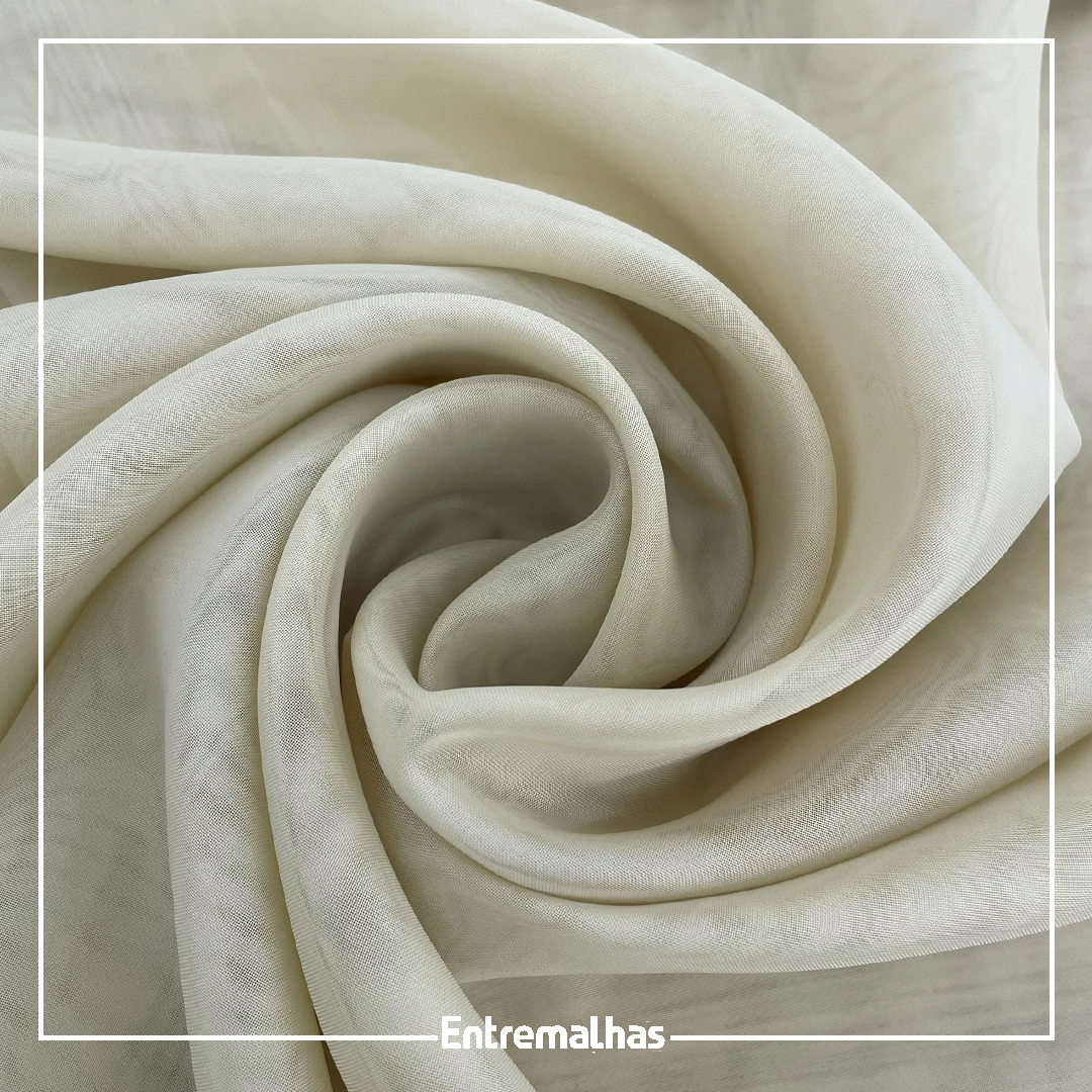 Tecido Voal Importado - Bege Ref.:886001