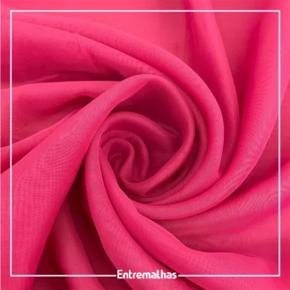 Tecido Voal Importado - Rosa Ref.:886001