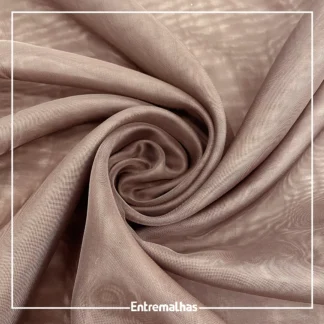 Tecido Voal Importado - Marrom Ref.:886001