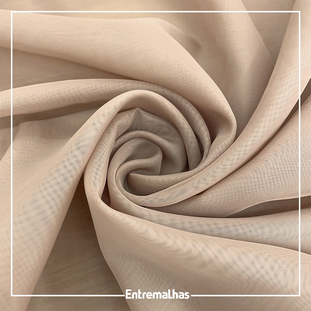 Tecido Voal Importado - Bege Ref.:886001