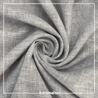 Tecido Linen Look - Prata Ref.:206441