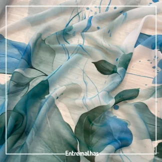 Tecido Crepe Seda Premium Estampado Ref.:722204