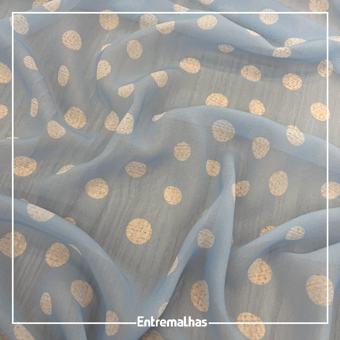 Tecido Crepe Seda Premium Estampado Ref.:722204